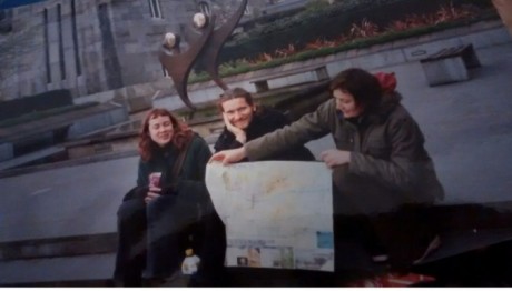 Click on image to see full-sized version  Mark Kennedy in Ireland 2005 with Sarah Hampton and Kim Bryan.