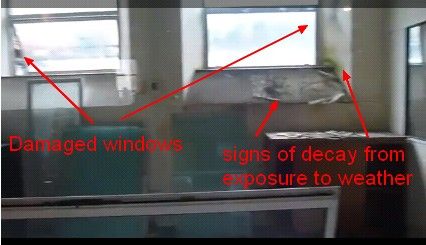 Signs of neglect of building by NAMA even though they are supposed to make these buildings available for social development of the state