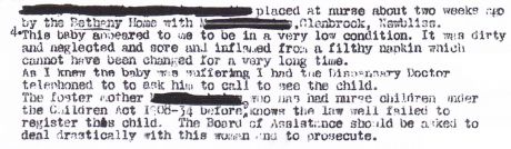 Department inspector wants Bethany nurse mother prosecuted - Deputy Chief Medical Adviser exonerates her, says child was 'delicate' and needed 'country air'